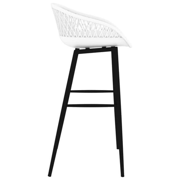 Maison Exclusive - Barstolar set om 2 vita Vit