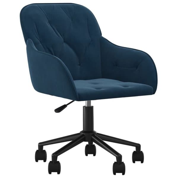 Maison Exclusive - Spisebordsstole med drejefunktion sæt af 2 Blå Velour
