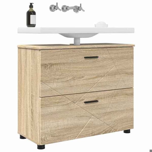 Maison Exclusive - Badrumsskåp Ek Sonoma 76,5 x 35 x 64 cm Sonoma ek