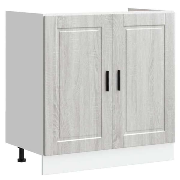 Maison Exclusive - Underskåp Porto 2 delar Grå 80 x 46 x 81,5 cm
