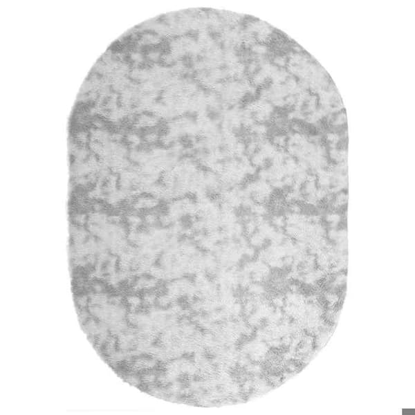 Tæppe shaggy - MAISON EXCLUSIVE - NAVARRA - Sølvgrå - 300x200 cm - Antiskrid polyester Silvergrå