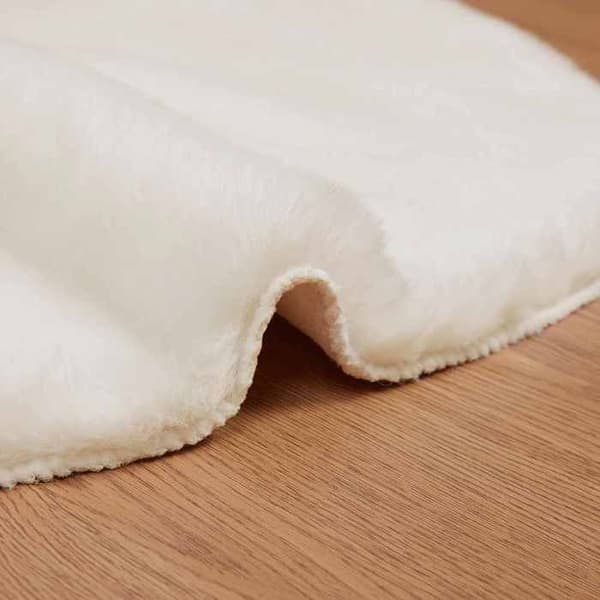Maison Exclusive - Antiskrid tæppe i kunstpels OLITE Creme 60 x 90 cm Grädde