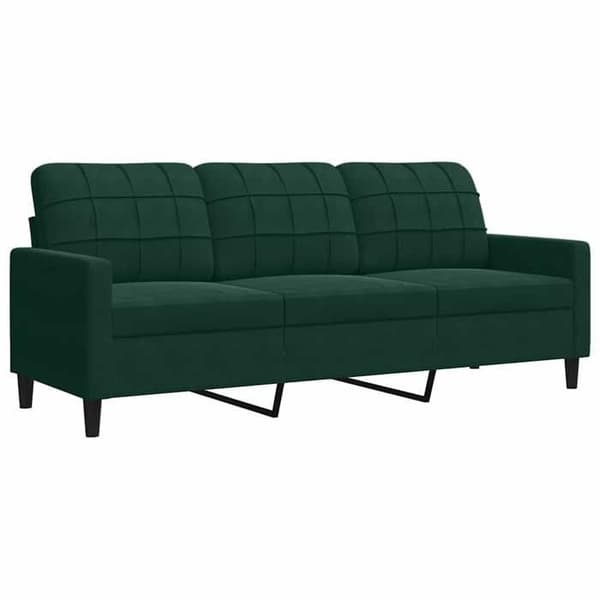 Maison Exclusive - Sæt af 2 sofaer med puder Mørkegrøn Velour
