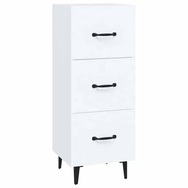 Maison Exclusive - Vit buffé 34,5x34x90 cm ingenjörsträ Vit