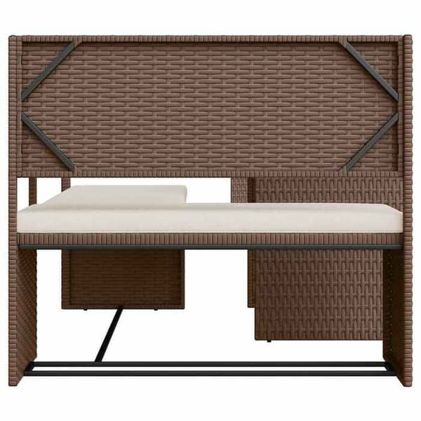Maison Exclusive - Have sofa med bord og brune L-formede puder