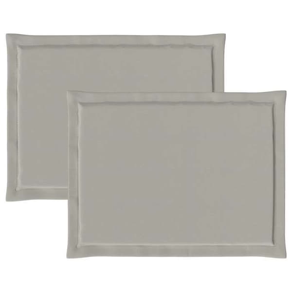 Maison Exclusive - Sædehynder 2 stk Polyester Lys grå 47 x 36 x 2 cm Ljusgrått