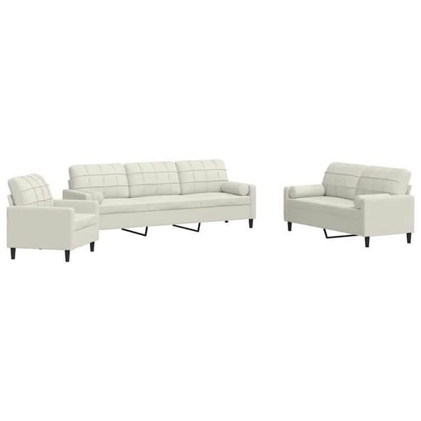 Maison Exclusive - Sæt af 3 sofaer med puder og velourpuder