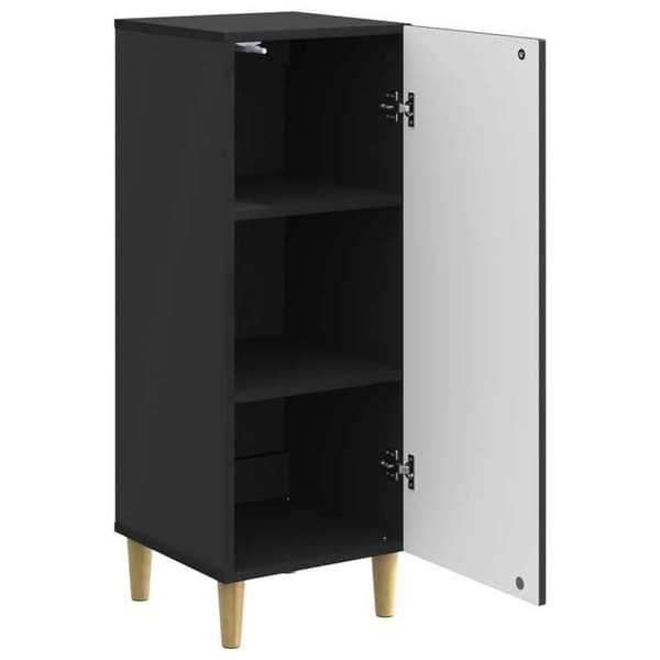 Buffet - EKSKLUSIVT HUS - Eksklusivt Hus - Sort - Ingeniørtræ - 33 x 34,5 x 90 cm Svart