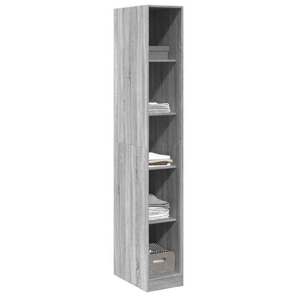 Maison Exclusive - Garderob sonoma grå 30x50x200 cm ingenjörsträ