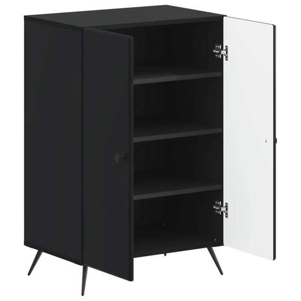 Maison Exclusive - Skoskab BREDA 59,5 x 39,5 x 90 cm Sort
