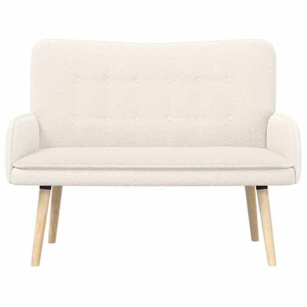Maison Exclusive - Soffa 2 platser Crème 115 x 61 x 87 cm Bouclé