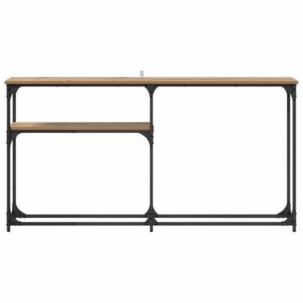 Maison Exclusive - Bordkonsol i håndlavet eg 145 x 22,5 x 75 cm