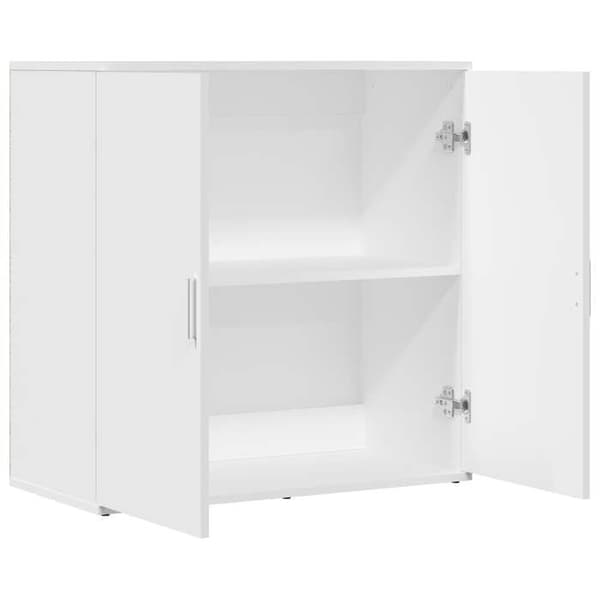 Maison Exclusive - Buffé vit 79x38x80 cm ingenjörsträ