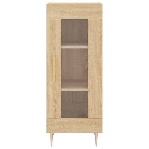Maison Exclusive - Buffé Ek sonoma 34,5x34x90 cm Ingenjörsträ