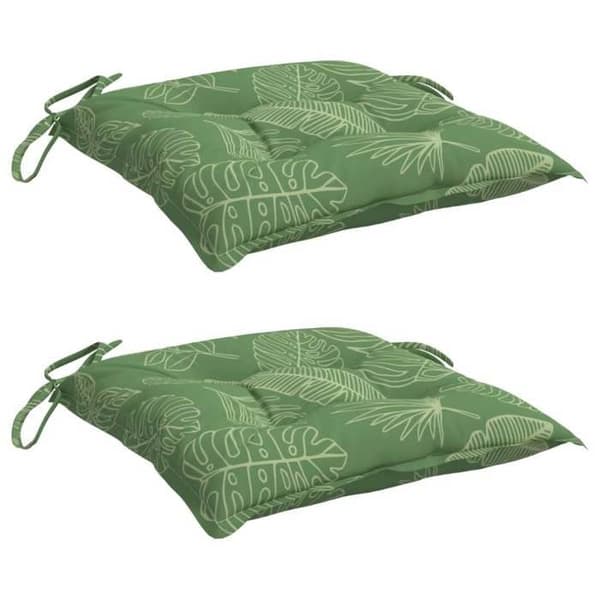 Maison Exclusive - Stolsdynor set om 2 med bladmönster 50x50x7 cm