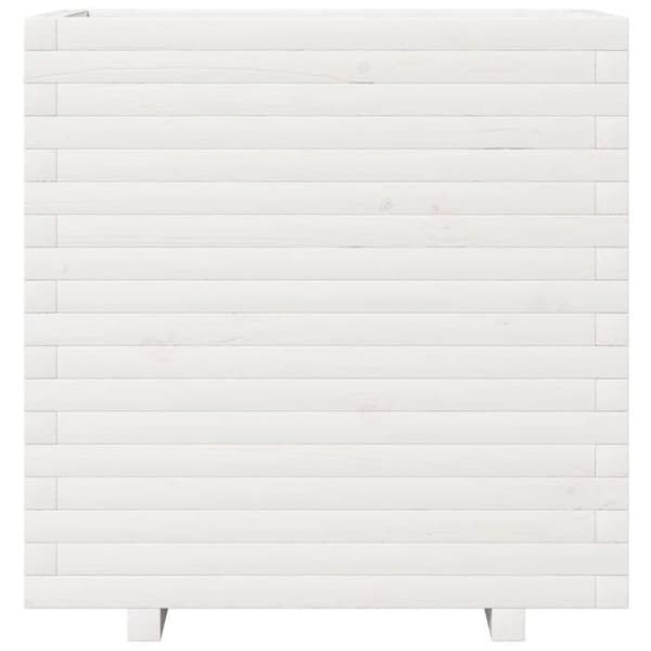Jardinière - EXKLUSIVT HEM - 70x40x72,5 cm - Massivt furu - Vit - Rektangulär Vit