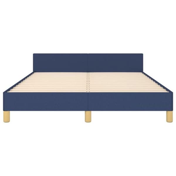 Maison Exclusive - Sengestel uden madras blå 140x190 cm stof