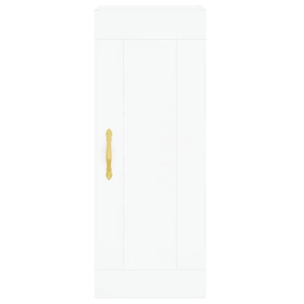 Maison Exclusive - Buffé hög Vit 34,5x34x180 cm Ingenjörsträ