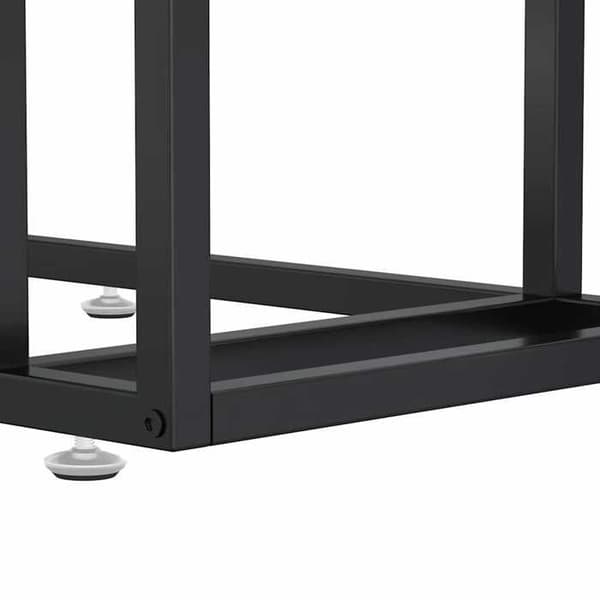 Maison Exclusive - Skrivbordstablå i marmor vit 50x35x65cm Härdat glas Vit marmor