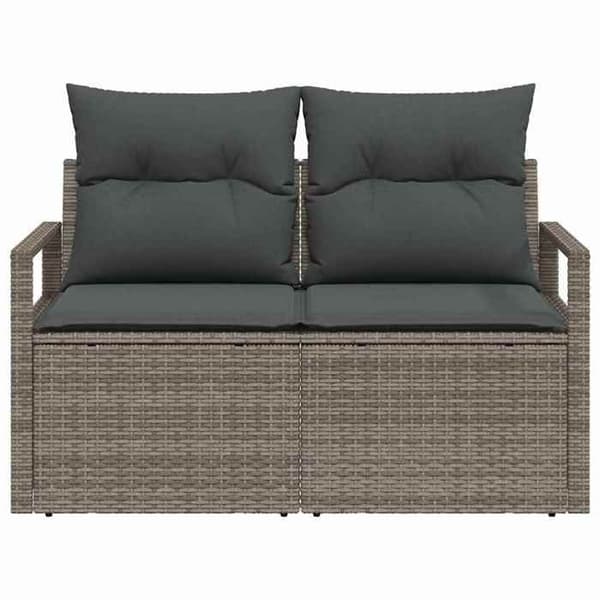 Trädgårdsoffan - EXKLUSIVT HUS - 120 x 62 x 69 cm - Polyrotting - Stålram - Modulär design