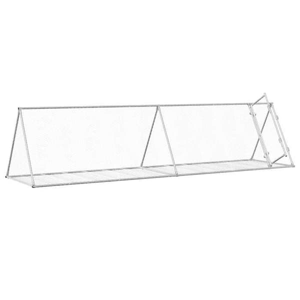 Maison Exclusive - Silverfärgad klappstol 400x105x91 cm galvaniserat stål Silver