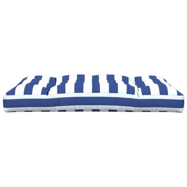 Pallepude - MAISON EXCLUSIVE - Blå og hvide striber - 120x80x12 cm - UV-bestandig polyester - PP polstring Blå och vit