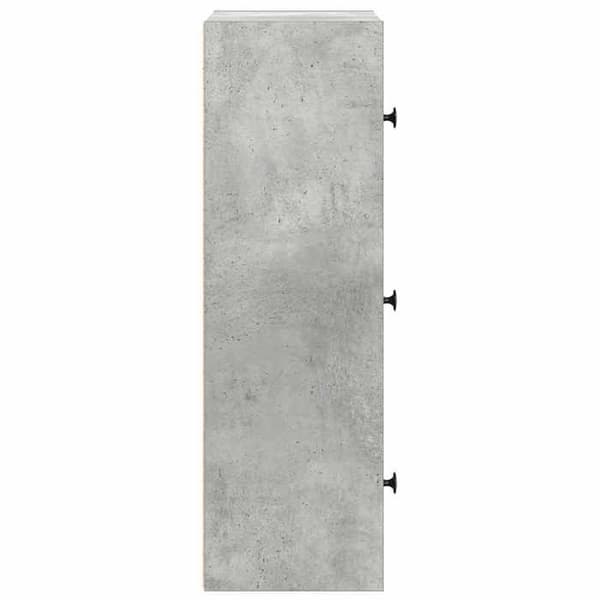 Maison Exclusive - Bibliotek grå beton 40x24x77 cm ingeniørtræ