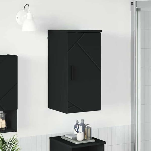 Maison Exclusive - Badeværelsesskab Sort 30 x 31,5 x 61 cm Svart