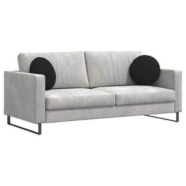 Sædehynder - EKSKLUSIV HUS - Ø40 x 13 cm - Sæt 2 - Rund Sort - Vaskbar med lynlås Svart