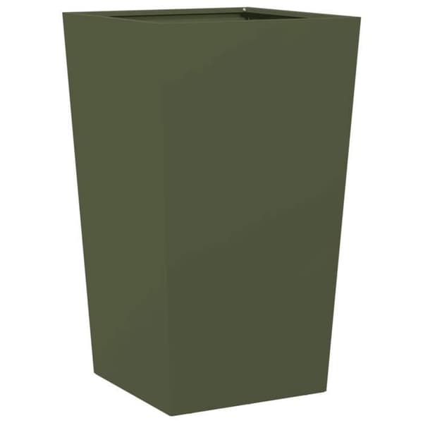 Maison Exclusive - Olivgrön kruka 45x45x75 cm stål