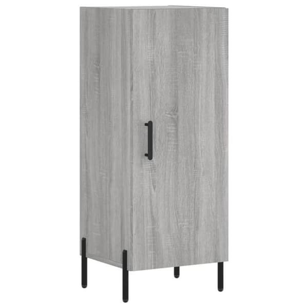 Maison Exclusive - Buffé hög Sonoma grå 34,5x34x180 cm Ingenjörsträ