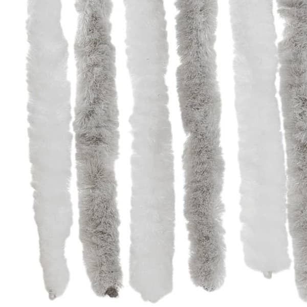 Maison Exclusive - Vaaleanharmaa ja valkoinen hyttysverkko 100x220 cm chenille