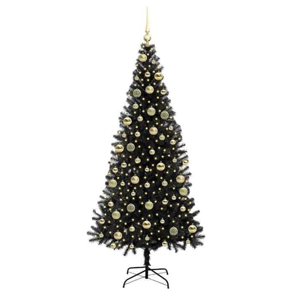 Maison Exclusive - Sort Juletræ 210 cm PVC Svart