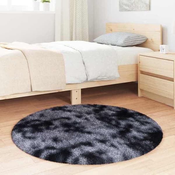 Maison Exclusive - Tæppe Shaggy med lange hår NAVARRA mørkegrå 100x100 cm mörkgrå