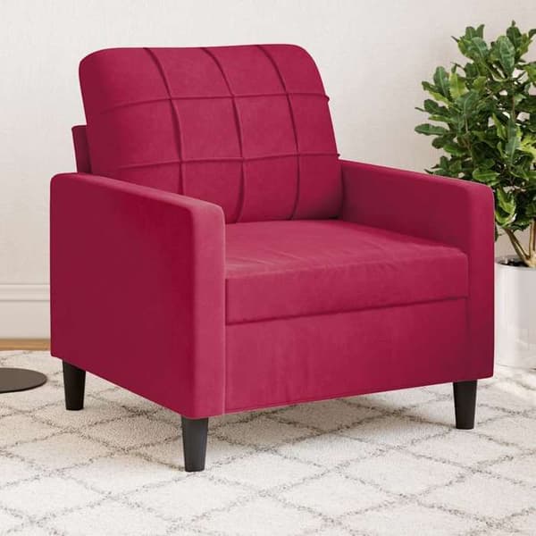 Maison Exclusive - Bordeaux punainen nojatuoli 60 cm sametti