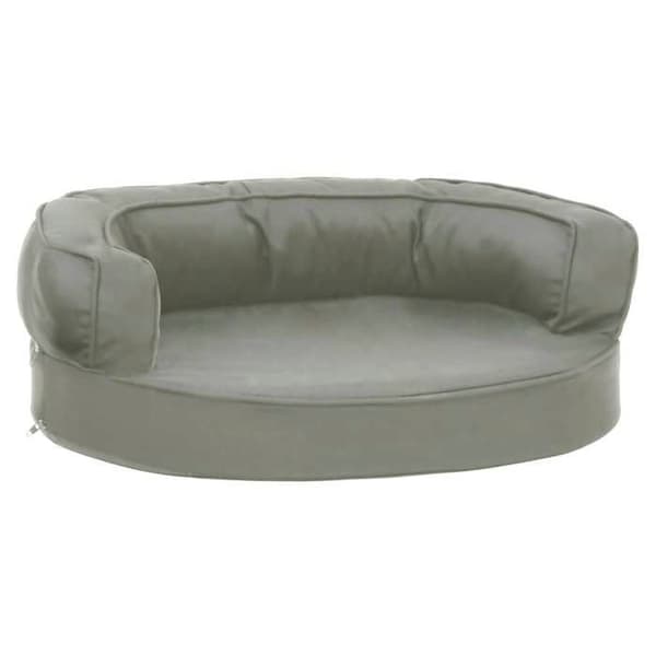 Maison Exclusive - Ergonominen koiranpatja 60x42 cm Pellavakuvio Harmaa Grå