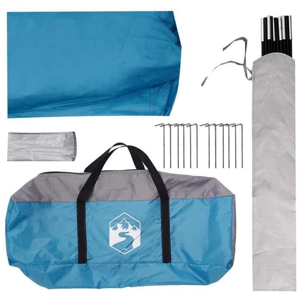 Maison Exclusive - Festtält Blå 500 x 500 x 352 cm Polyester och Stål Blå