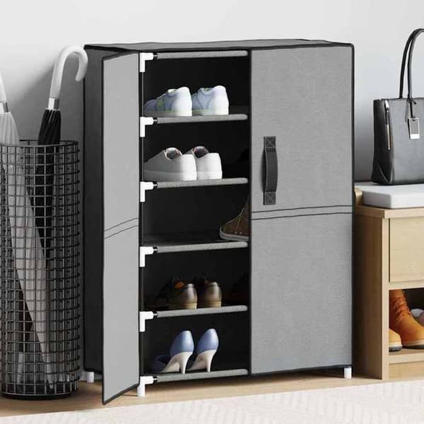 Maison Exclusive - Skoskab Grå 60x28x90 cm Stof