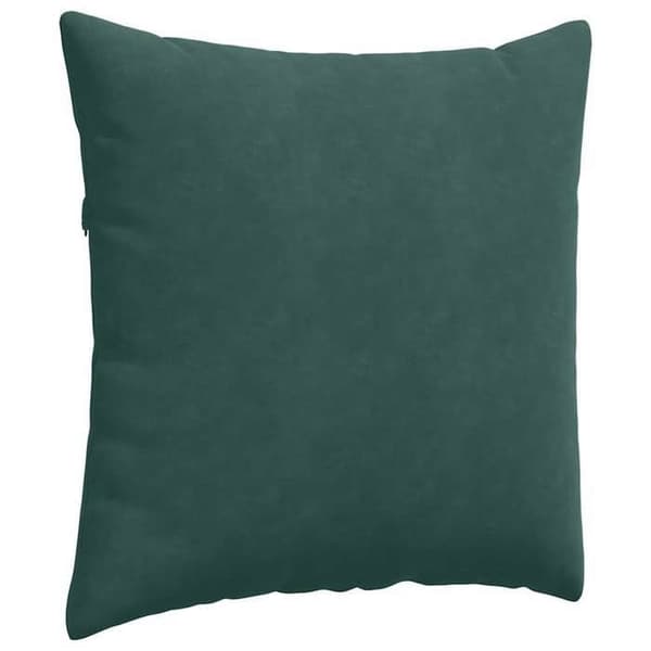 Sofa puder - EKSKLUSIV HUS - 80 x 80 cm - Sæt af 2 - Fløjl - Mørkegrøn Mörkgrön