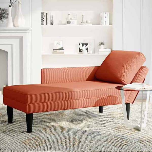 Maison Exclusive - Aurinkotuoli punaisella oranssilla samettikankaalla