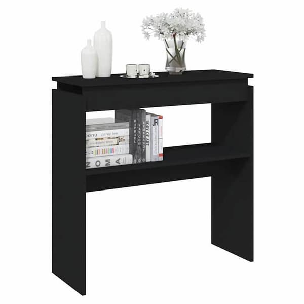 Maison Exclusive - Sort konsolbord 80x30x80 cm Agglomereret Svart