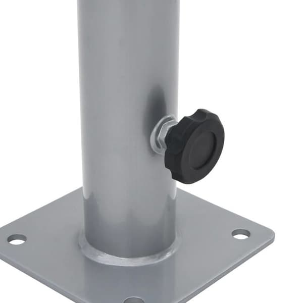 Maison Exclusive - Parasolbase til mast Ø38/48 mm sølvfarvet stål