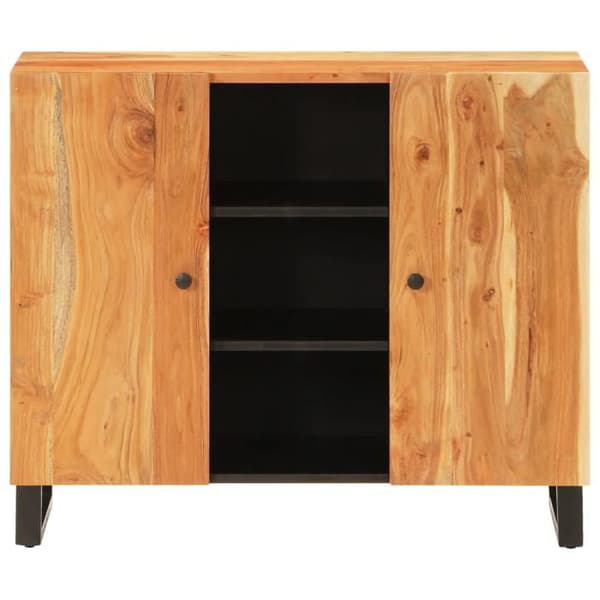 Maison Exclusive - Buffet med 2 døre 90x33x75 cm massiv akacietræ