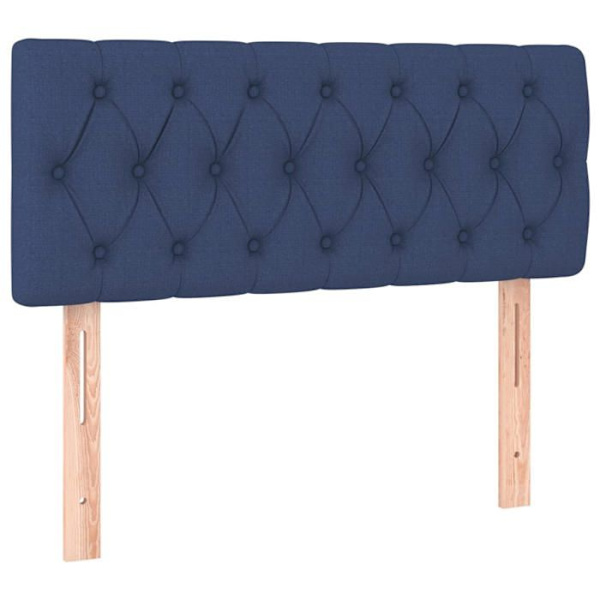 Maison Exclusive - Sengestel med springmadras Blå 90x200 cm Stof