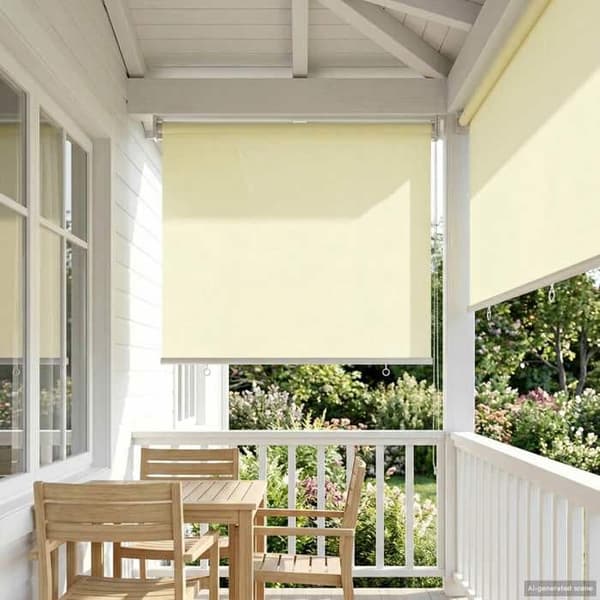 Maison Exclusive - Rullande utomhusbutik UV-skydd Polyester