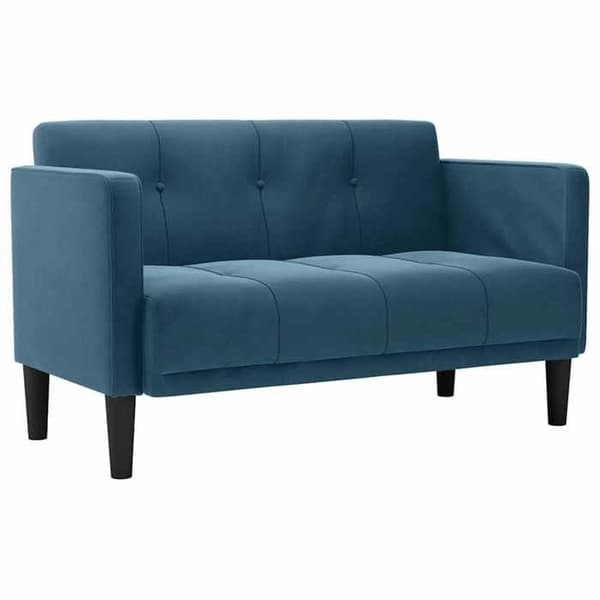 Maison Exclusive - Sofa til to personer blå 111 cm velour