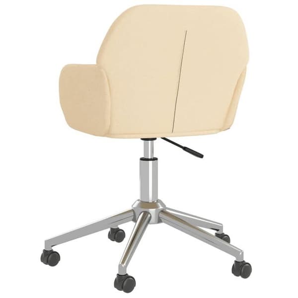Maison Exclusive - Snurrande matstolar set om 2 Creme Tyg