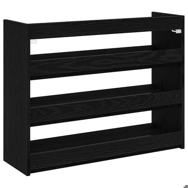 Maison Exclusive - Skohylde sort 80x25x62 cm ingeniørtræ