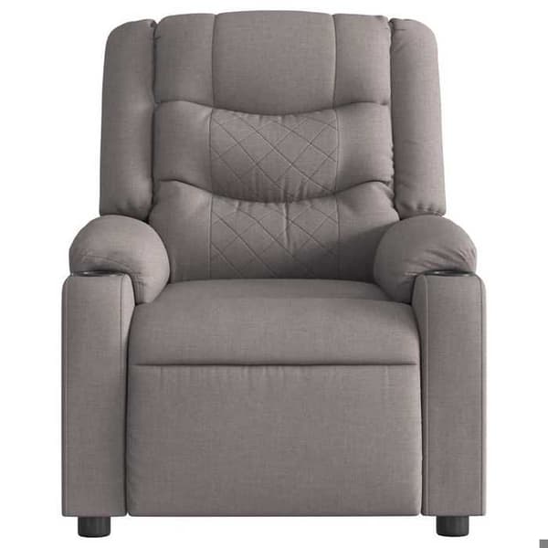 Maison Exclusive - Elektrisk lutbar fåtölj Taupe Tyg