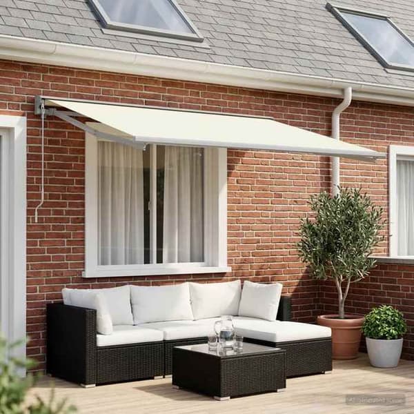Maison Exclusive - Ersättningsduk för markis Creme 450 × 350 cm Polyester